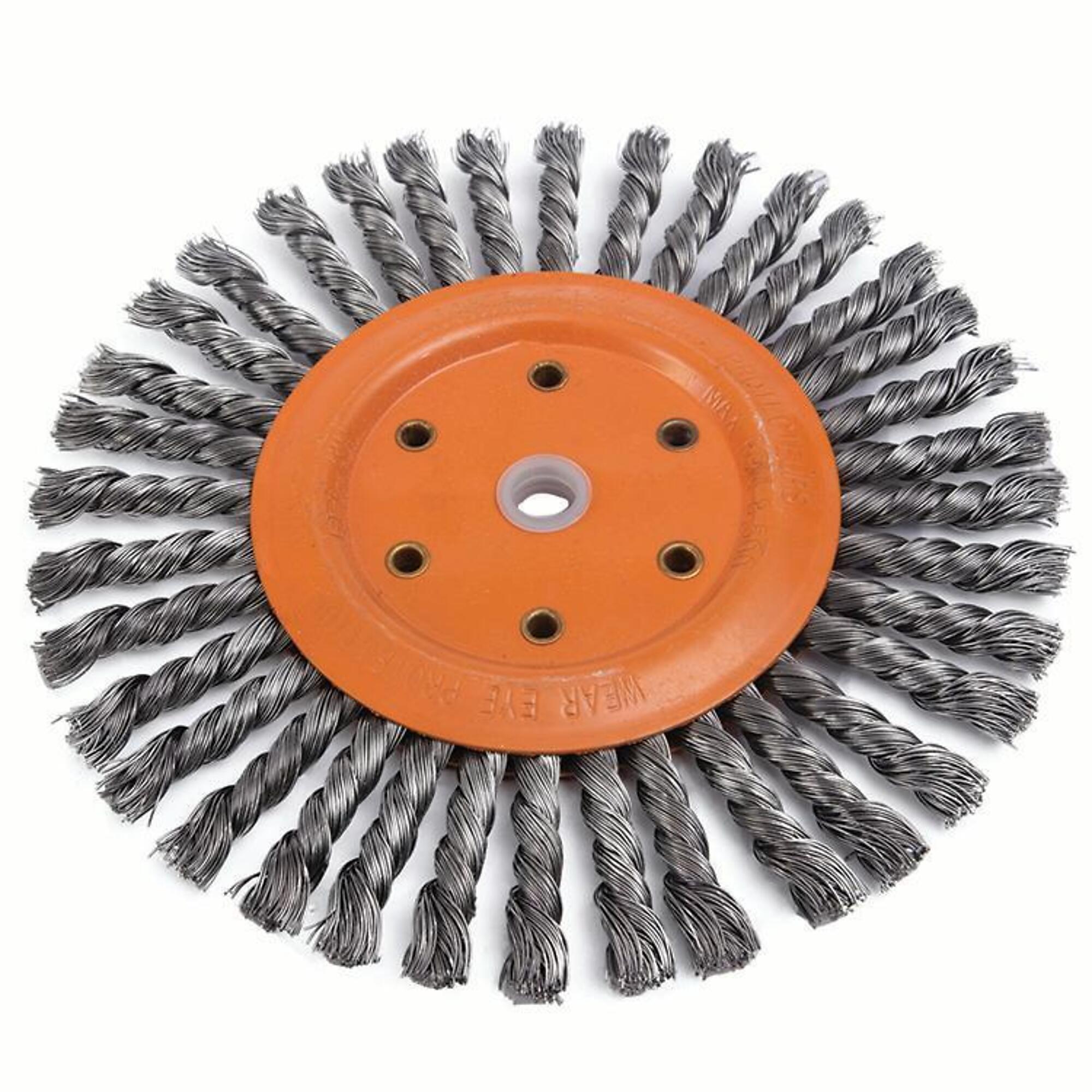 Walter Knot Twist Bench Grinder Brush — 8in., Oil Hardened Steel, Model# 13B280